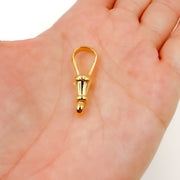 28MM Gold-plated Sterling Silver Swivel Clasp